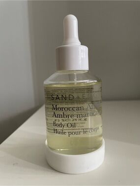NWT SAND + FOG Moroccan Amber Body Oil - 3.7 FL OZ / 110 ML